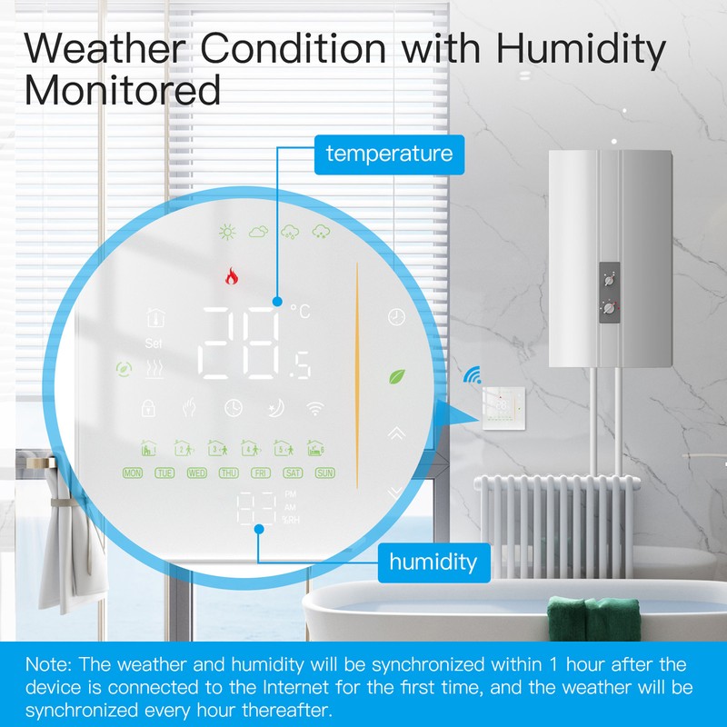 Smart Thermostat App Control Programmable WIFI Home Thermostat for Electric