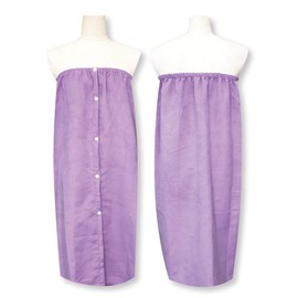 SMA-PPL Saratto Dry Swimmable Towel, Purple, 32.7 x 49.2 inches (83 x 125 cm), Asca Towel, Wrap Towel, Swim Towel,