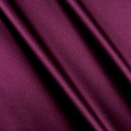 Shannon Fabrics Silky Satin Charmeuse Fabric, Solid Raisin, Fabric by the yard