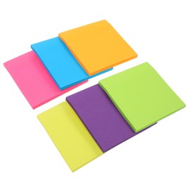 Operitacx 6pcs Fluorescent Bright Colors Notes Pad for Classroom Must Haves School Stationery Back to School Essentials