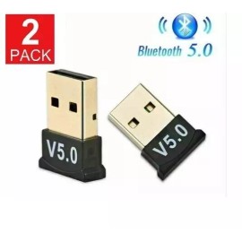 Unbranded 2 PACK USB Bluetooth 5.0 Wireless Audio Stereo Adapter Dongle receiver For TV PC