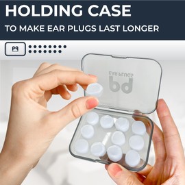 Peace&Quiet PQ Wax Ear Plugs for Sleeping, Swimming - 15 Soft Noise Cancelling Silicone Gel Wax Earplugs for Sleep and Swimmers, Ear Protection with Sound Blocking Level of 32 Db, (15-Pillows)