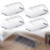Chiligent 4 Pack Transparent Adjustable Air Vent Deflector, Magnetic Heat