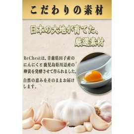 植物性乳酸菌 【リチェスト】 にんにく卵黄 すべて国産原材料 1袋/62粒入り 約1ヵ月分 梅の花由来乳酸菌 １粒40億個以上配合 国内製造