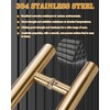 LVYIHAN 59 inch Round Stainless Steel Door Pull Push Handle