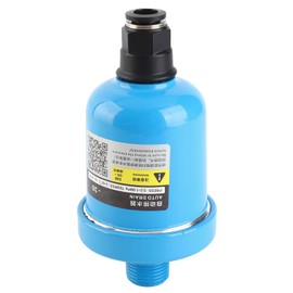Automatic Drain Valve Aluminum Auto Drainer for Air Compressor System 1.0Mpa G1/2, Robust & Rustproof, Effective Gas Quality Maintenance for Pneumatic Tools Gas Pressure Vessels