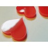 8 Pcs Small Red Acrylic Love Heart Fridge Magnets |