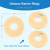 Heagimed 10Pcs 2mm Moldable Ostomy Rings, Hydrocolloid Stoma Barrier Rings