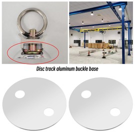 ECSiNG 10Pcs Airline Rail Lashing Point Aluminum Lashing Plate Round Tie Down Anchor Point Kit Accessories for Truck ATV Motorcycles Snowmobiles