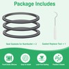 3Pcs Gaskets Rubber Seal Ring Replacement for Nutribullet 600W 900W