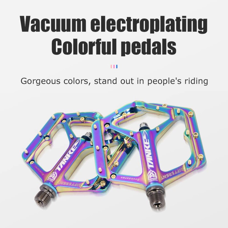Bicycle Pedals, ERYUE Bicycle Pedals Colourful Cycling Road Bike Pedals