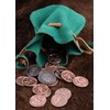 Battle-Merchant Leather Bag Money Cat Purse Made of Suede Viking