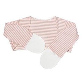 EDENSWEAR Zinc-Infused Mitten Sleeves for Kids with Eczema (Pink, 18 Month)
