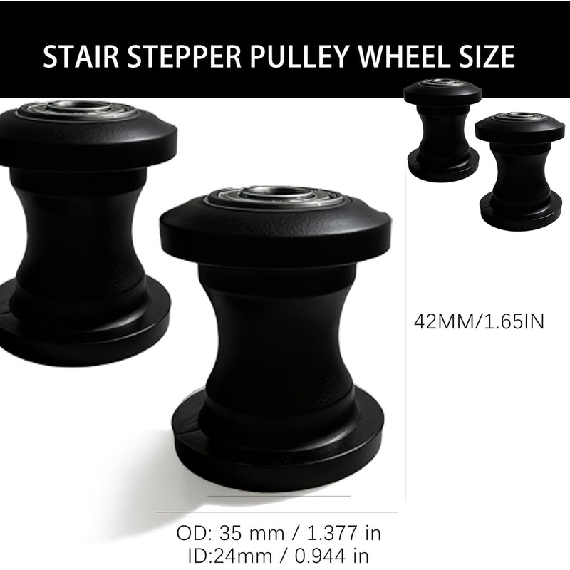 Pulley Wheel for Vertical Climber,4pc Wheel Replace for Original Compact