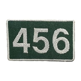 456 Design Logo Iron-on Patches for Clothes, Punk Embroidered Badge Iron/Sew on Applique Repair Patch, DIY Accessories for Clothes Jeans Backpacks Jackets