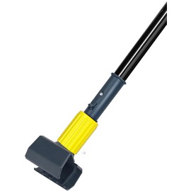 SOBONNE Commercial Mop Handle Heavy Duty, Industrial Mop Stick with Jaw Clamp Wet Gripper Mops Head Replacement Holder for Floor Cleaning