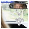 smilfuy Bling Elephant Diamond Car Mirror Interior Hanging Ornament, Lucky