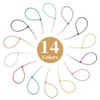 700pcs 8" Coloured Cable Ties, 200mm x 3.6mm Nylon Zip