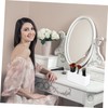 Healeved 3grids Slot Makeup Brush Holder Black Cosmetic Storage Organizer