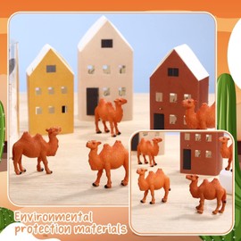 Miniature Camel 10 Pcs Figurine - Fairy Garden Toy, Resin Mini Camel for Moss Landscape Decoration, DIY Craft Home Decor