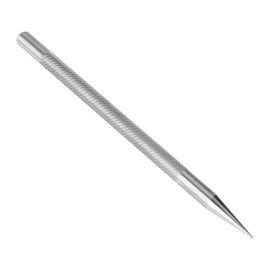 WQAPVHBG Scoring Stylus, 4.6in/11.8cm Tracing Stylus, Silver Steel Marking Pen, Round Head Leather Scriber Pen for Leather Craft Professionals and Amateurs Drawing Pattern and DIY