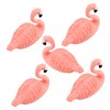 Healeved Nail Kits 5 Resin Flamingo Stands Manicure Set Nail