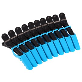Hairdressing Clip For Women, Plastic Clamp Hair Styling Non Slip Clips Hair Grip Accessory (10 pcs-blue)