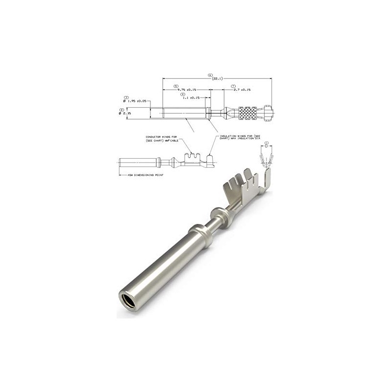 APTIV Micro-Pack 100W 18 20 GA, PCM Terminals (Pack of
