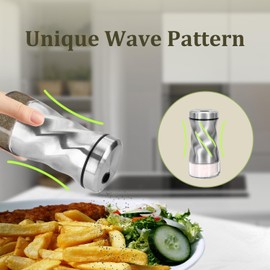 Salt and Pepper Shakers Set by NEODACO, 4 OZ Modern Glass Salt Shaker with Stainless Steel Lids for Kitchen Gadgets Table, RV, Camp, Ideal for Himalayan, Kosher, Black and White Pepper