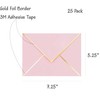 A7 Envelopes - V Flap Foil Border Luxury Mailing Envelopes