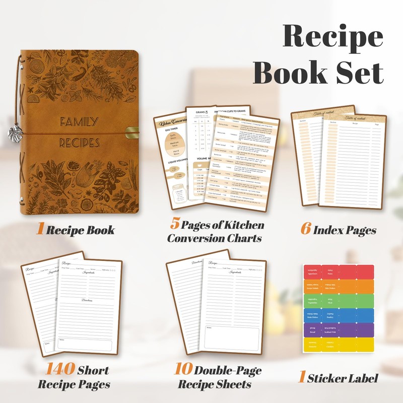 Recipe Book to Write In Your Own Recipes, A5 Blank