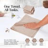HEIRLOOM COMFORT Brown Honeycomb Kitchen Towels 3 Pack, 16x26 Inch,