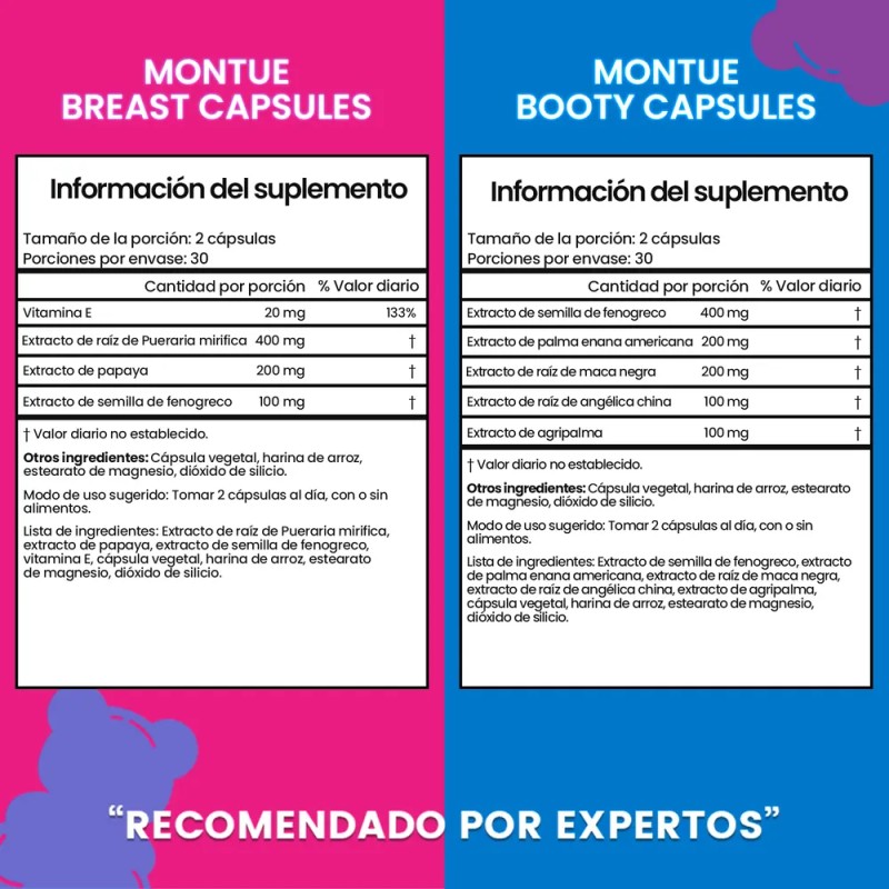 Montue - Multivitamínico Montue Para Mujer En Cápsulas Botella -