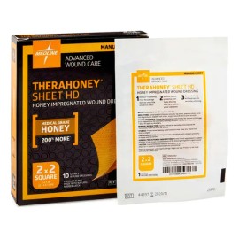 Aposito De Miel Therahoney Hd Sheet 10cmx12.7cm Unidad Color Amarillo