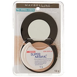 Maybelline Base de Maquillaje en Polvo Fit Me, 130 Buff Beige, 12 gr, matifica y controla brillo por 16h, minimiza la apariencia de poros, iguala el t