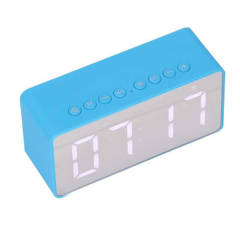 Alarm Clock Blue HD Mirror 2 in 1 Smart LED