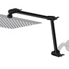 Rain Shower Head Extension Arm, 16 Inch Joint Metal Shower