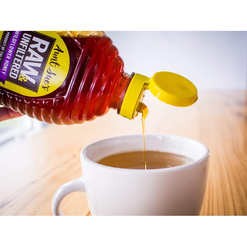 Aunt Sue Raw & Unfiltered Wildflower Honey From Local USA