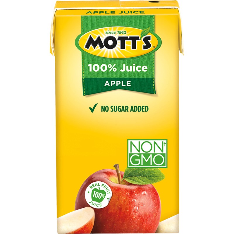 Mott's 100% Original Apple Juice, 4.23 Fluid Ounce Box, 4