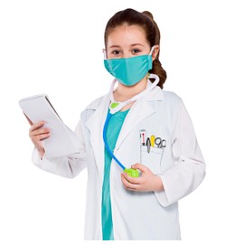 Kids Unisex Hospital Doctor Fancy Dress Costume (8-10 years)