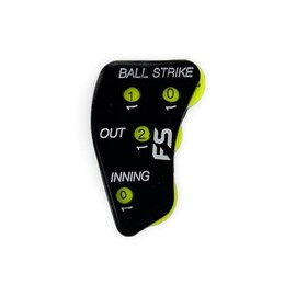 FieldSage Umpire Indicator - Baseball Clicker Counter - Softball Pitch Count Clicker with 4 Dials - Ball and Strike Umpire Clicker - Balls, Strikes, Outs, and Innings Tracker for Ump (Single)