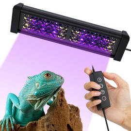 LURMMUE Reptile UVB Light Bar 8.5" – Full Spectrum UVA & UVB 10.0 LED Fixture with Timer & Dimming, 8W UVB Lamp for Bearded Dragons, Snakes, Lizards, Turtles