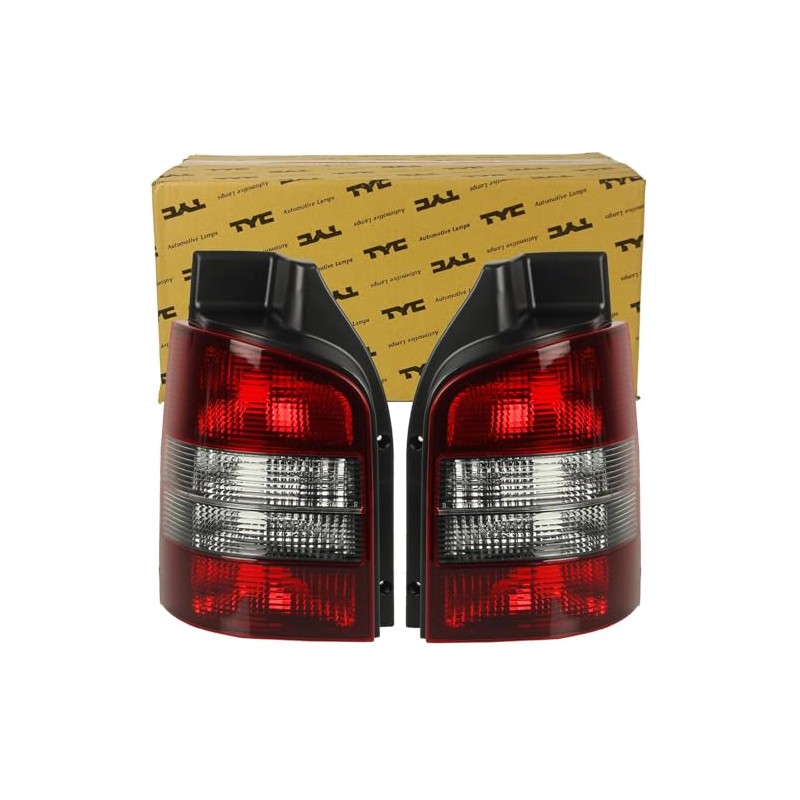 BandelOne Contains 2x TYC Rear Lights Red/Black Smoke Suitable for