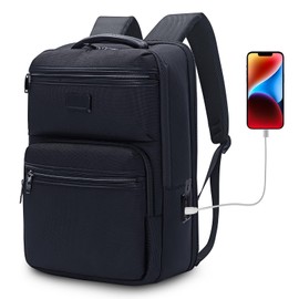 KINGSLONG Backpack Bookbag Daypack Business: Carry Back Pack Bag fit For 15.6 inch Laptop Computer for School College Travel Work Men Women Water Resistant Lightweight Black2