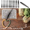 Svartur Interchangeable Crochet Hook Set with 12 Hooks – Ergonomic