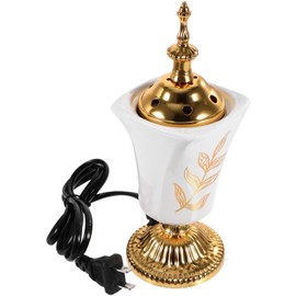 HOMSFOU Plug-in Incense Burner Decor Incense Burners Incense Holder Vintage Incense Burner Incense Electric Burner Temple Incense Burner Sandalwood Burner Indoor Ceramic White