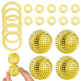 4 StüCk Magnetic MassagebäLle 10 Massageringe 4 Massage ArmbäNder Mit 10 Massageringe Für Stress Relief Oder Massage