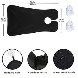 Beard Apron, Beard Bib for Shaving with 2 Suction Cups, Non-Stick Hair Catcher Cloth for Man ​Father Husband Brother Boyfriend