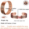 Vicmag 2PCS Copper Magnetic Bracelet for Men Ultra Strength Magnets