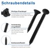 NINDEJIN Drywall Screws with Coarse Thread M3.5 Screws Kit Set